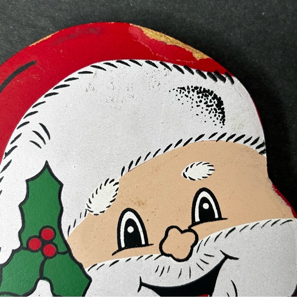 Vtg Santa Christmas Hangable Ornament Ladder Climber 9” - Picture 3 of 11